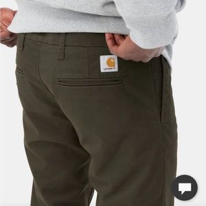 Carhart WIP army green Sid pants